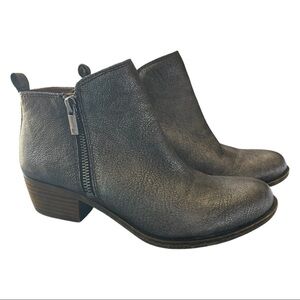 Lucky Brand Women's Basel Ankle Bootie in Pewter